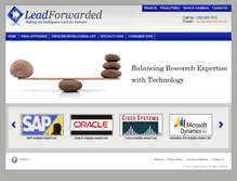 Tablet Screenshot of leadforwarded.com